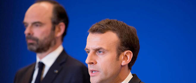 Le president Emmanuel Macron et le Premier ministre Edouard Philippe au tournant du quinquennat.

