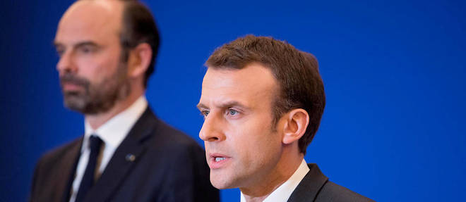 Emmanuel Macron et Edouard Philippe.
