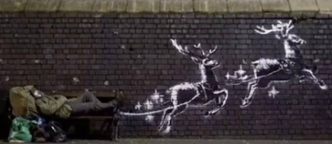 Banksy  est de retour a Birmingham pour son dernier pochoir.
