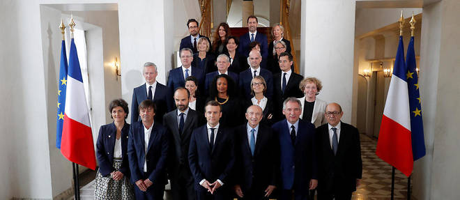 Premier gouvernement  Philippe en mai 2018.
