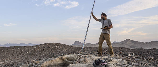 L'archeologue Remy Crassard dans la peninsule arabique.
