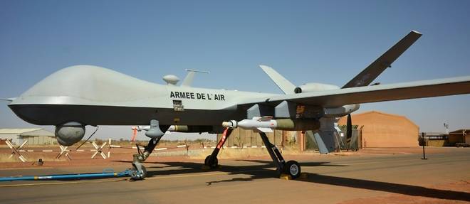 Mali: premiere frappe d'un drone francais en operation
