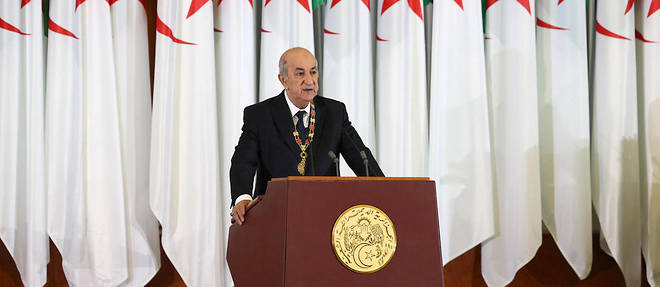 Le president algerien Abdelmadjid Tebboune elu il y a deux semaines.
