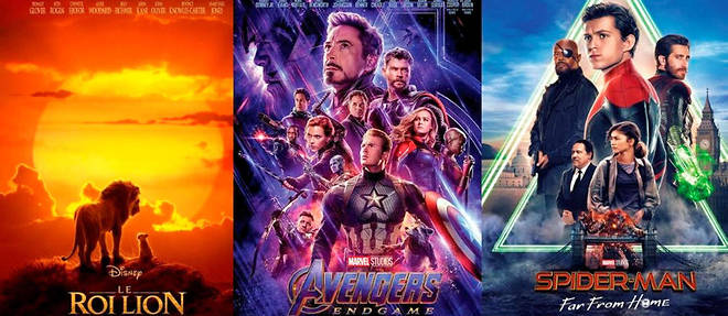 << Avengers. Endgame >>, << Le Roi lion >> et "<< pider-Man. Far From Home >> sont les trois meilleurs films de l'annee.
