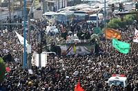 Foules monstres en Iran pour l'adieu au g&eacute;n&eacute;ral Soleimani