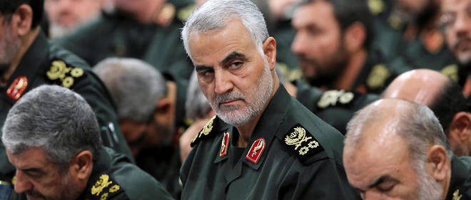 Le general iranien Qassem Soleimani, chef de la force al-Quds des Gardiens de la revolution, a ete tue le 3 janvier par un tir de drone americain a l'aeroport de Bagdad. 
