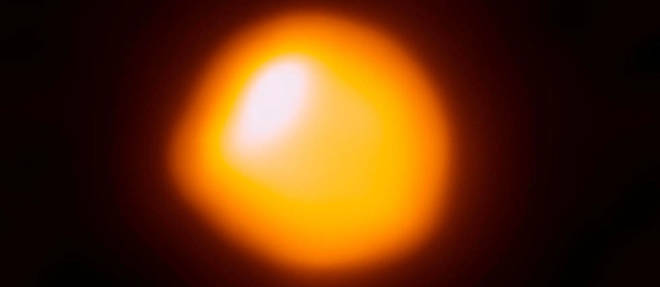 Image du radiotelescope Alma de l'etoile Betelgeuse.
