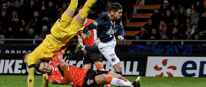 Le match entre Lorient et le PSG (victoire 1-0 des Parisiens), en seizieme de finale de Coupe de France le 19 janvier, fut tres poussif.
