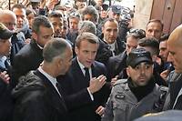 Railleries et critiques pour Macron apr&egrave;s son altercation verbale &agrave; J&eacute;rusalem