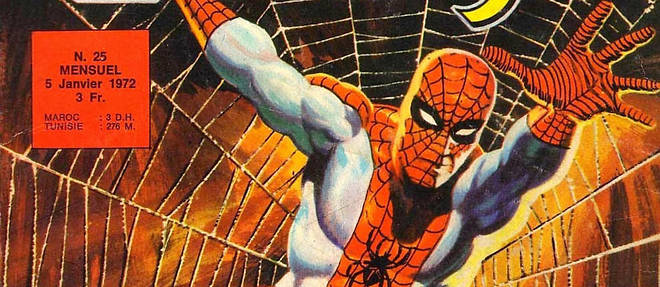 << Strange >> n? 25 ( (janvier 1972) : deux ans apres le lancement de la mythique revue en France, Jean Frisano decide de proposer a l'editeur Lug de passer a des couvertures peintes. Il etrenne le procede avec << Spider-Man >>.
