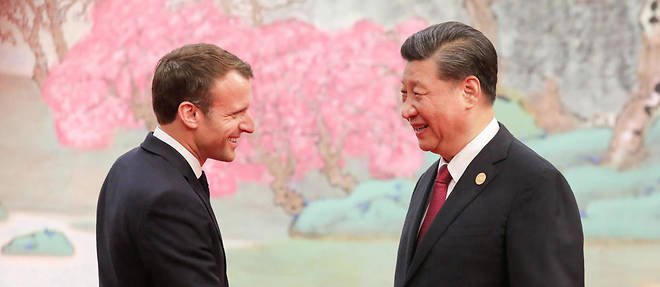  Xi Jinping et Emmanuel Macron le 5 novembre 2019.
