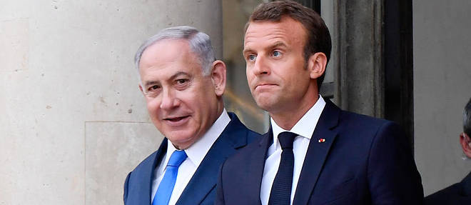 Le president francais Emmanuel Macron recevant le Premier ministre israelien Benyamin Netanyahou, le 5 juin 2018, a l'Elysee (photo d'illustration).


