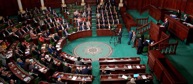 Le Parlement tunisien, lors du vote de confiance au gouvernement, le 26 fevrier 2020. 
