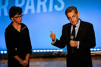 Municipales&nbsp;: Nicolas Sarkozy loue le courage de Rachida Dati
