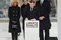 Macron appelle &agrave; ne pas oublier la m&eacute;moire des victimes du terrorisme