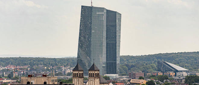 Le siege de la BCE a Francfort.

