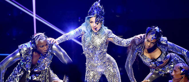 Lady Gaga en concert a Miami en fevrier dernier.
