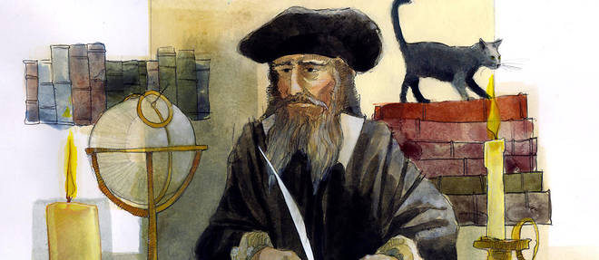 Portrait de Nostradamus.
