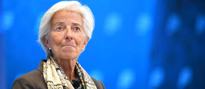 La presidente de la Banque centrale europeenne (BCE) Christine Lagarde.
