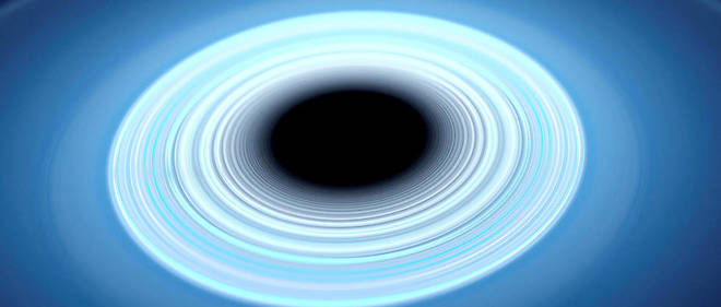 Un trou noir (illustration).
