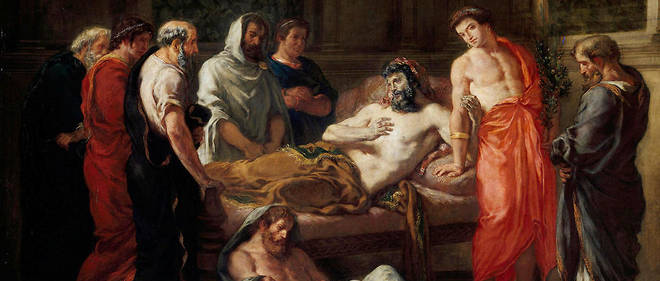 La mort de Marc Aurele, Eugene Delacroix
