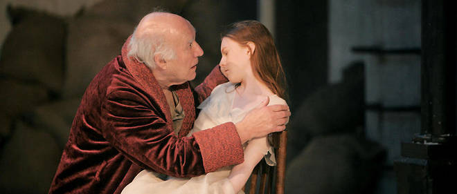 << Le Roi Lear >>, avec Michel Piccoli et Julie-Marie Parmentier dans la mise en scene d'Andre Engel.
