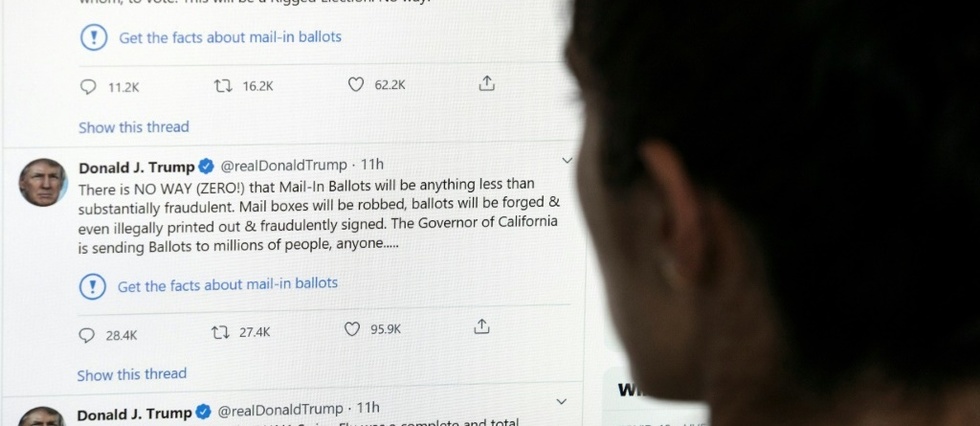Trump contre Twitter, le clash qui met les reseaux sociaux face a leurs contradictions