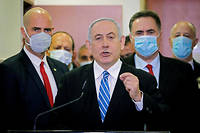 Le Premier ministre israélien, Benyamin Netanyahou, le 24 mai 2020, à Jérusalem.
