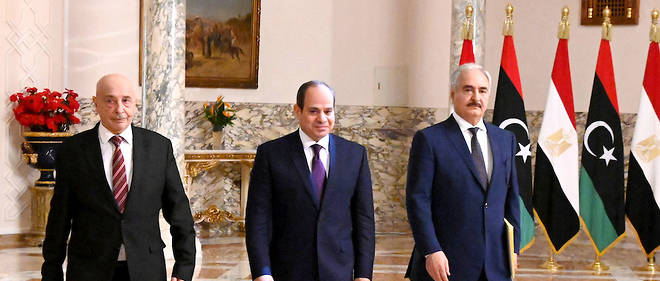 Le president egyptien Al-Sissi est l'un des principaux allies de Khalifa Haftar. 
