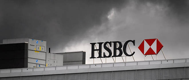Un immeuble de la HSBC a Geneve. 
