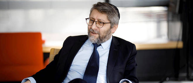 Haim Korsia, grand rabbin de France, le 9 mars 2020, a Paris.
