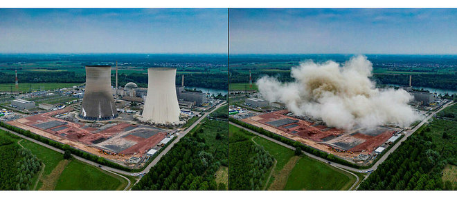Le 14 mai, l'Allemagne detruisait la centrale nucleaire de Philippsburg, dans le sud du pays, dont le dernier reacteur avait ete definitivement arrete en decembre 2019.
