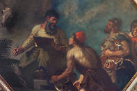 Aristote et Alexandre le Grand, peints par Eugene Delacroix (1838). Le philosophe fut le precepteur du futur roi de Macedoine.

