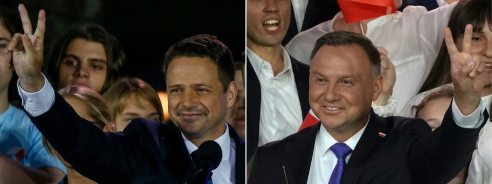 Pologne: le conservateur Duda legerement en tete au 2nd tour de la presidentielle: sondage sortie des urnes