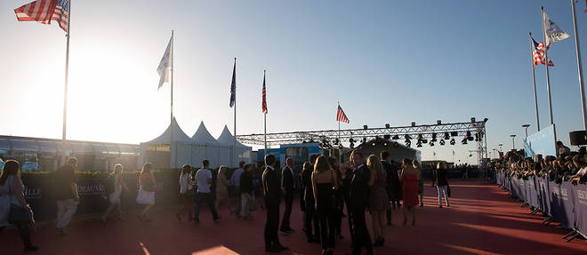 Le tapis rouge du Festival du cinema americain de Deauville.
