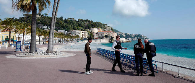 La Promenade des Anglais a Nice en mars 2020 (photo d'illustration).
