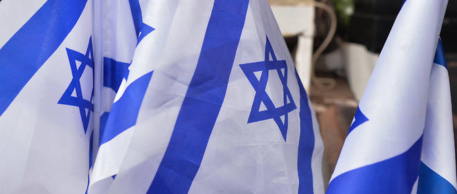 Des drapeaux israeliens a Tel-Aviv, en fevrier 2020. (Photo d'illustration) Des drapeaux israeliens a Tel-Aviv, en fevrier 2020. (Photo d'illustration)