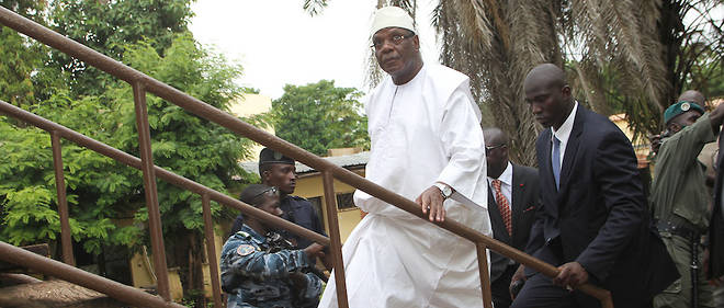 L'ex-president Ibrahim Boubacar Keita est rentre chez lui dans sa residence de Sebenikoro. 
