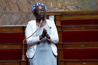 Danièle Obono à l'Assemblée nationale le 8 mai 2020. 
