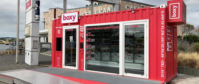 Installe dans un conteneur sur le port de Gennevilliers, le magasin Boxy ne compte aucun employe.

