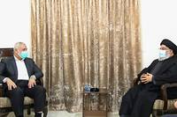 Le chef du Hezbollah re&ccedil;oit le chef du Hamas en visite au Liban