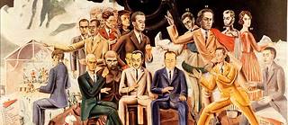 René Crevel (assis, premier à gauche) est représenté sur le tableau « Au rendez-vous des amis de Max Ernst », portrait de groupe des premiers surréalistes.
