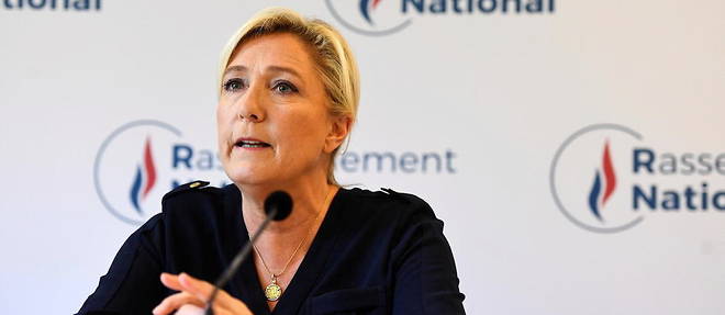 Marine Le Pen espere bien brasser large lors de l'election presidentielle de 2022 (illustration)
