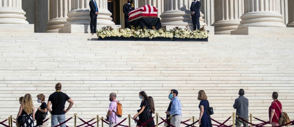A Washington, hommages a la juge Ruth Bader Ginsburg avant la bataille politique