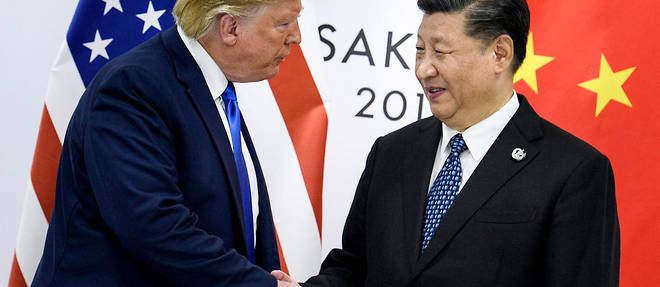 Le 28 juin 2019, Donald Trump et Xi Jinping en marge du G20 organise a Osaka, au Japon. Les deux presidents ont, chacun a sa maniere, menti a propos de la pandemie.
