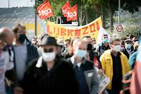 Manifestation &agrave; Rouen pour le premier anniversaire de l'incendie de l'usine Lubrizol