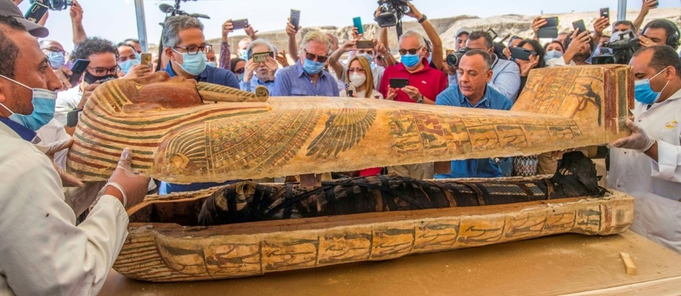 Decouverte en Egypte de 59 sarcophages intacts, et ce n'est qu'"un debut"