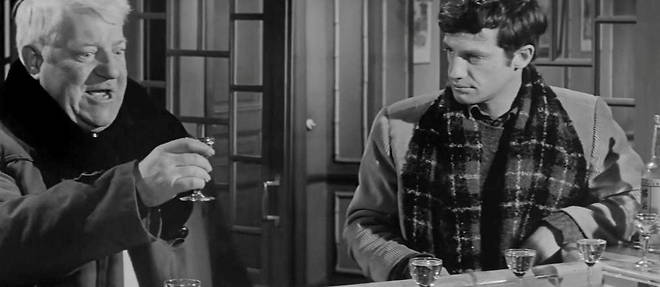 Jean Gabin et Jean-Paul Belmondo dans << Un singe en hiver >>, c'etait l'amitie avant le Covid.
