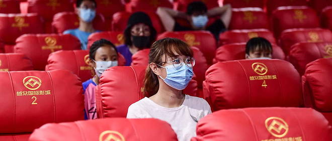 Une salle de cinema le 5 aout 2020 a Shenyang, en Chine. 

