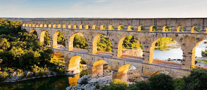 Le pont du Gard.

